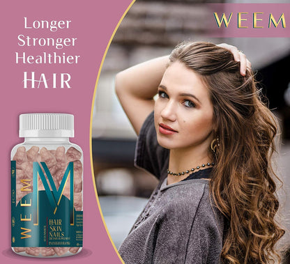 Weem Biotin Gummies for Hair, Skin & Nails